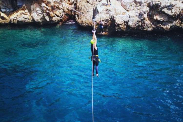 Jumping-from-a-cliff-Mallorca