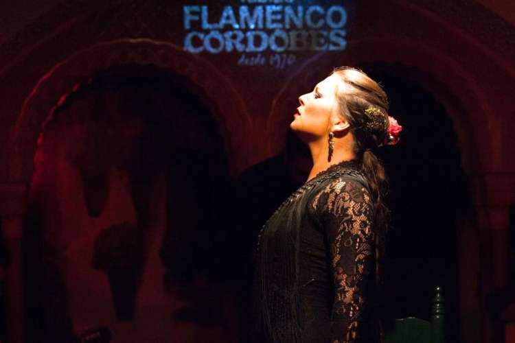 Dancer-in-tablao-flamenco-cordobés