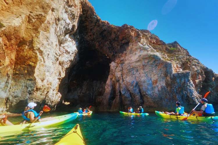 Child-kayaking-Menorca