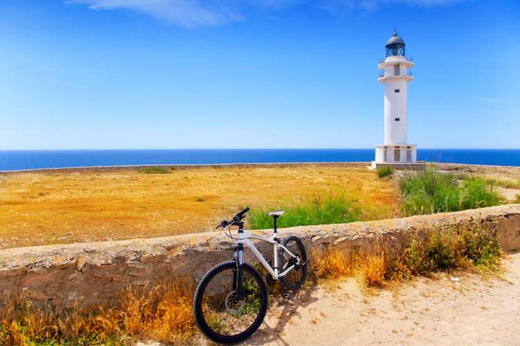 Bicycle-route-through-Formentera