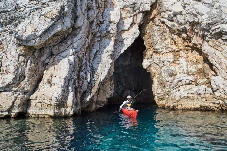 Inside-a-cave-in-a-kayak