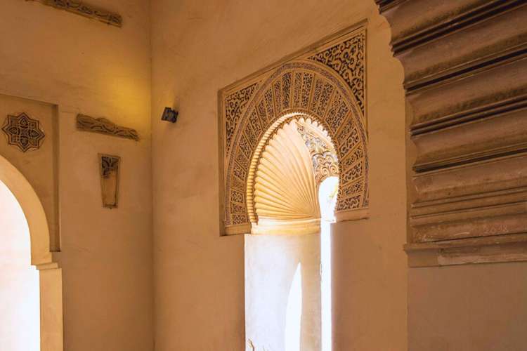 Interior-detail-of-the-Alcazaba-in-Malaga