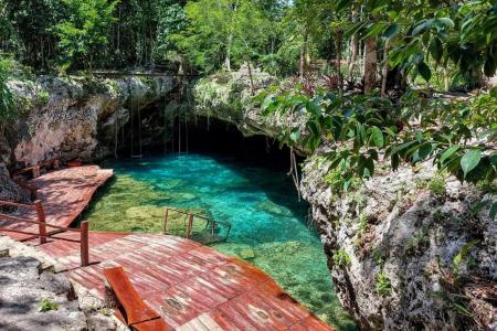 Swimming-in-a-Cenote-and-Turtle-Snorkeling-Experience